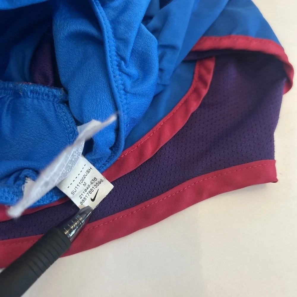 Nike Tempo Running Shorts Womens Size Small Blue Lined Pull On Dri-Fit